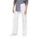 Jacqueline De Yong White Cotton Flared Pants