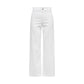 Jacqueline De Yong White Cotton Flared Pants