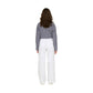 Jacqueline De Yong White Cotton Flared Pants