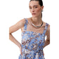 Liu Jo Blue Cotton Long Dress