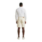 Jeckerson Cream Cotton Bermuda Shorts
