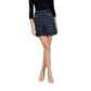 Morgan De Toi Blue Recycled Polyester Mini Skirt