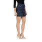 Morgan De Toi Blue Recycled Polyester Mini Skirt