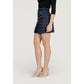 Morgan De Toi Blue Recycled Polyester Mini Skirt