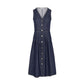 Morgan De Toi Blue Cotton Long Dress