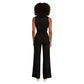 Morgan De Toi Black Polyester Jumpsuit