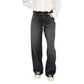 Only Black Recycled Cotton Mom Jeans