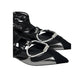 PINKO Black Leather Platform Pumps