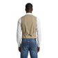 Gianni Lupo Beige Cotton Waistcoat