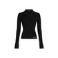 Karl Lagerfeld Black Viscose Long Sleeve T-Shirt