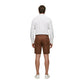 Borghese Beige Linen Bermuda Shorts