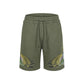 County of Milan Green Cotton Bermuda Shorts