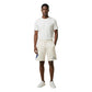 County of Milan Cream Cotton Bermuda Shorts