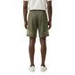 County of Milan Green Cotton Bermuda Shorts