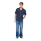 Only & Sons Blue Cotton Shortsleeve Shirt