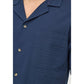 Only & Sons Blue Cotton Shortsleeve Shirt