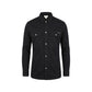Calvin Klein Jeans Black Cotton Dress Shirt
