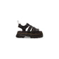 Dr. Martens Black Leather Platform Sandals