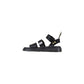 Dr. Martens Black Leather Flat Sandals