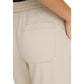 Only Cream Cotton Flared Pants