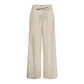 Only Cream Cotton Flared Pants