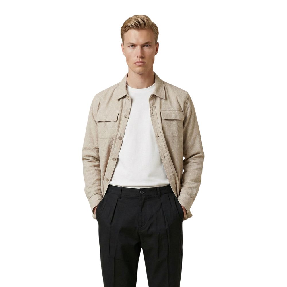 Gianni Lupo Beige Viscose Shirt