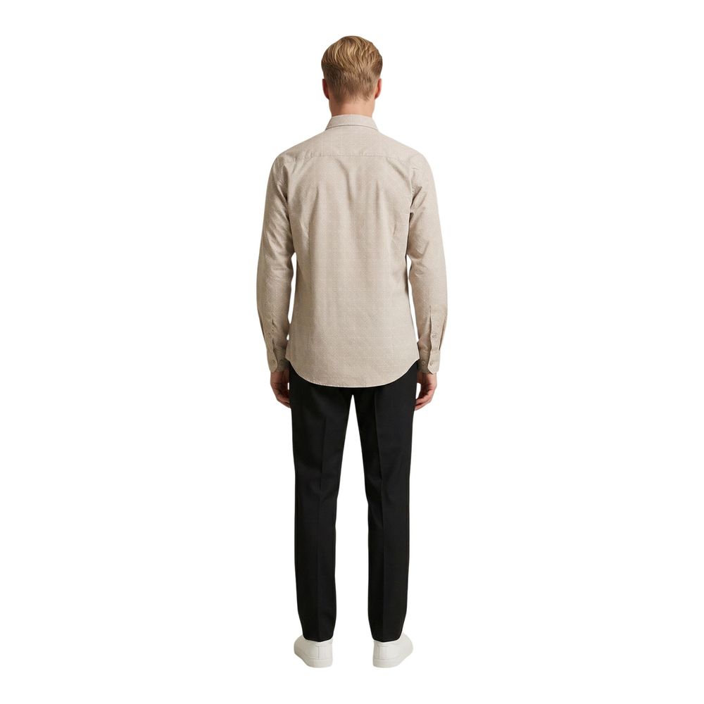Gianni Lupo Beige Viscose Shirt