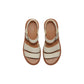 Timberland Beige Leather Platform Sandals