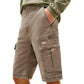 Tommy Hilfiger Jeans Beige Recycled Cotton Cargo Shorts