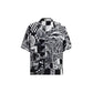Versace Black Silk Pattern Shirt