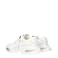Dolce & Gabbana White Fabric Athletic Sneakers