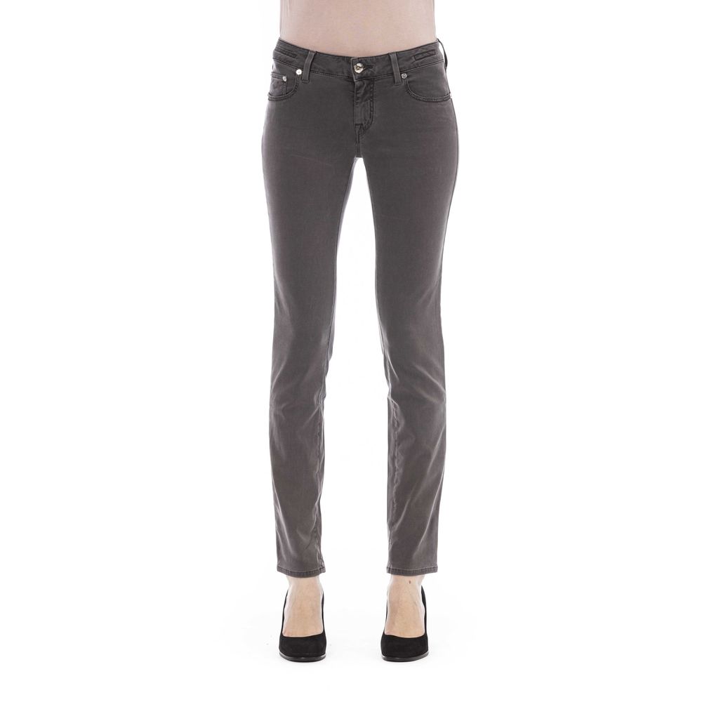 Graue Modal Damen Jeans
