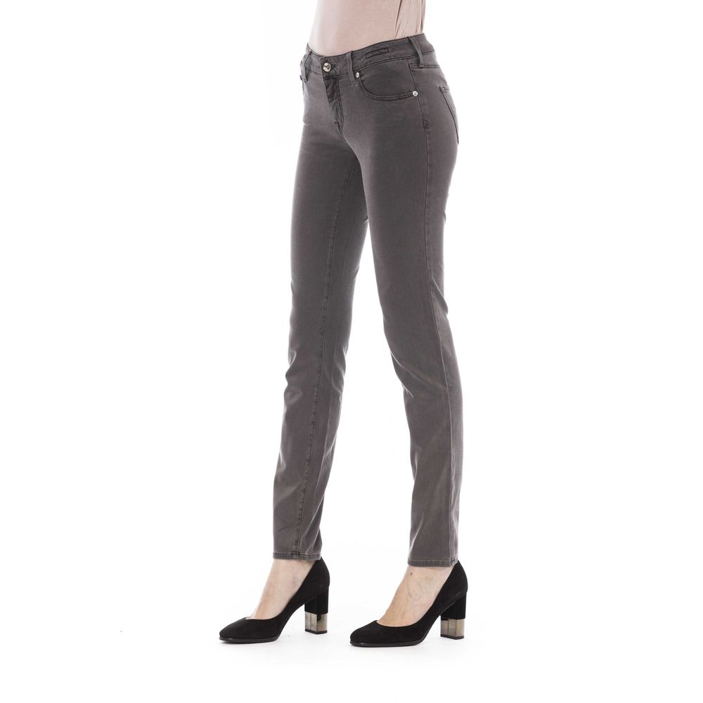 Graue Modal Damen Jeans