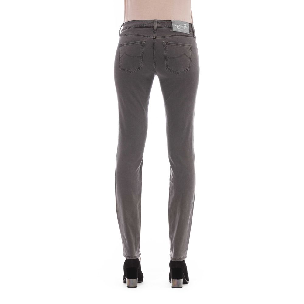 Graue Modal Damen Jeans