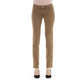 Beige Baumwolljeans für Damen
