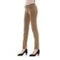 Beige Baumwolljeans für Damen
