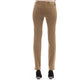 Beige Baumwolljeans für Damen