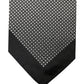 Dolce & Gabbana Black White Patterned Pocket Square Scarf