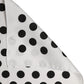 Dolce & Gabbana White Black Polka Dot Square Foulard Scarf