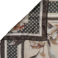 Dolce & Gabbana Men Beige Floral Linen Square Foulard Scarf