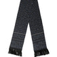 Dolce & Gabbana Blue Floral Silk Fringed Neck Shaw Scarf