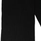 Dolce & Gabbana Men Black Wool Knitted Neck Shawl Scarf