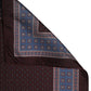 Dolce & Gabbana Maroon Geometric Handkerchief Pocket Scarf