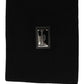 Dolce & Gabbana Black Cashmere Logo Plaque Neck Warmer Scarf