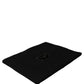Dolce & Gabbana Black Cashmere Logo Plaque Neck Warmer Scarf