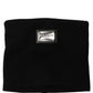 Dolce & Gabbana Black Cashmere Logo Plaque Neck Warmer Scarf
