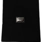 Dolce & Gabbana Black Cashmere Logo Plaque Neck Warmer Scarf