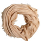 Dolce & Gabbana Beige Silk Wool Fringed Men Lace Stole Scarf