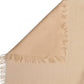 Dolce & Gabbana Beige Silk Wool Fringed Men Lace Stole Scarf