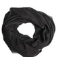 Dolce & Gabbana Black Silk Wool Fringed Men Lace Stole Scarf
